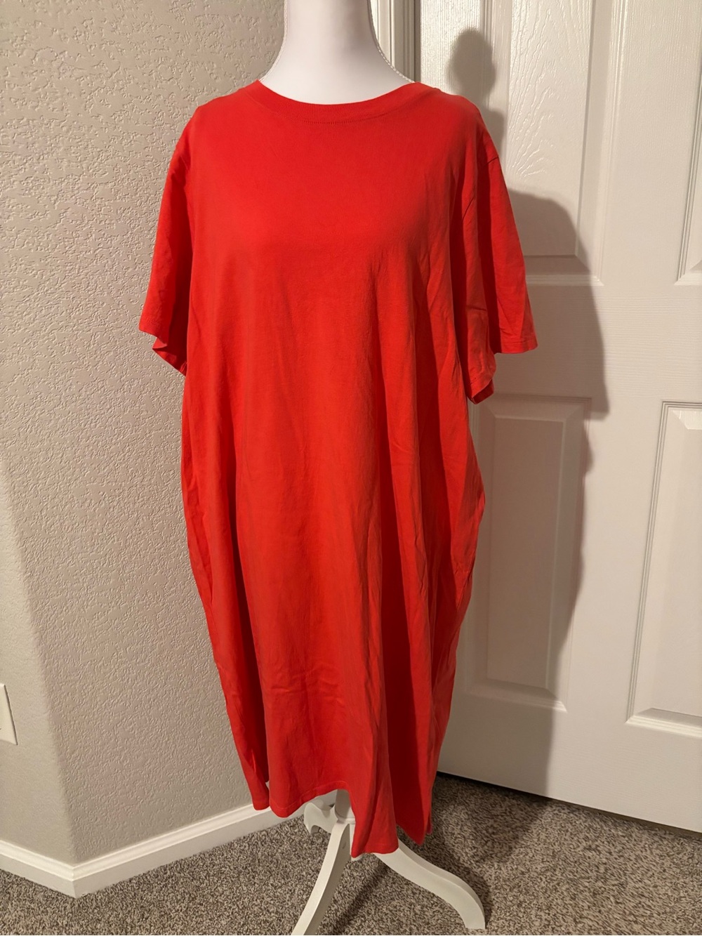Classic Scoop Neck T-Shirt Dress